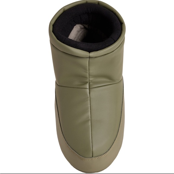 MOON BOOT Icon Low No Lace Rubber Boots KHAKI GREEN EU 36/38 39/41 NEW - Picture 2 of 7